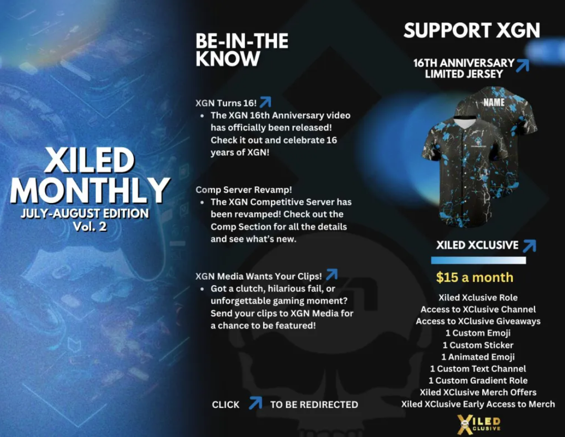 July- Aug 26′ – Xiled Monthly Vol 2